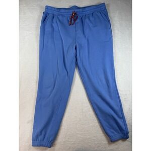 Fabletics Jogger Mens Sz 2XL Drawstring Performance Stretch Blue Athletic Comfy